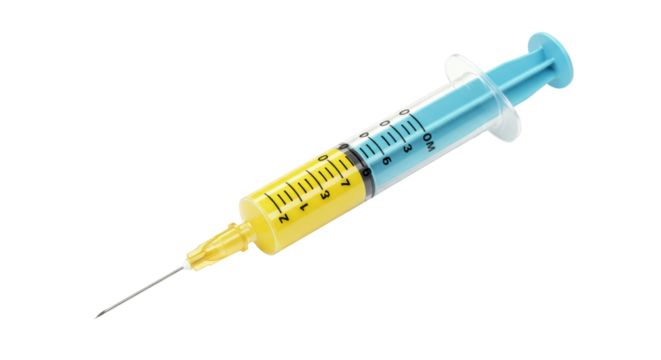 Isolated Syringe