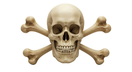 Isolated Skull and Crossbones