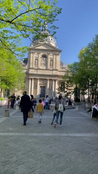 Luxembourg Palace in spring in Paris