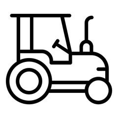 tractor icon line
