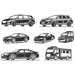 Car Silhouette Logo Design