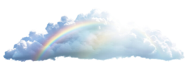 PNG Smooth blue cold clouds rainbow nature background.