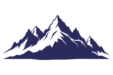 himalayan mountains vector art illustration 