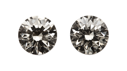 Sparkling Round Diamonds Displayed on White Background for Luxury Jewelry Design