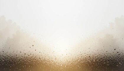 Obraz premium Nature's golden dawn an ethereal landscape with dust particles in soft light capturing tranquility and beauty in a serene environment