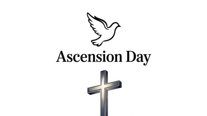 Ascension Day isolated on transparent background, Generative ai.