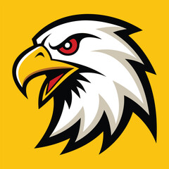 Obraz premium Fierce Eagle Head Mascot Logo