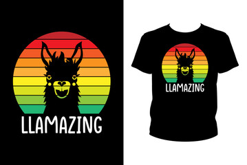 LLamazing Quotes svg, LLama Svg, t-shirt design for prints, LLama t-shirt design cut file	