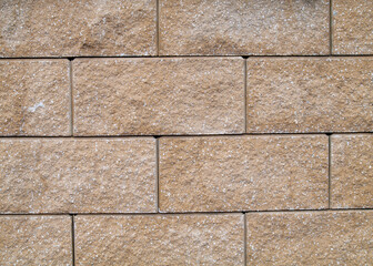 Brick wall with a brown and gray color