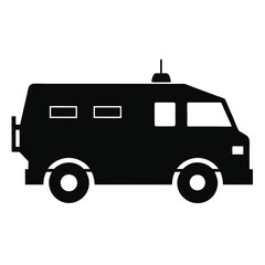 vector illustration of a ambulance