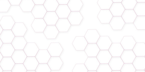 Abstract background with seamless pattern with hexagons .Hexagonal white hexagons honeycomb wallpaper. Modern simple style hexagonal graphic concept.