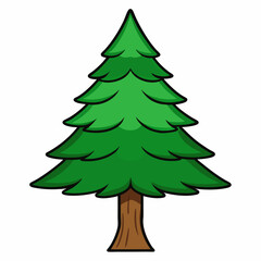 green christmas tree