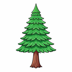 christmas tree vector illustration