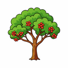 Fototapeta premium vector illustration of a tree