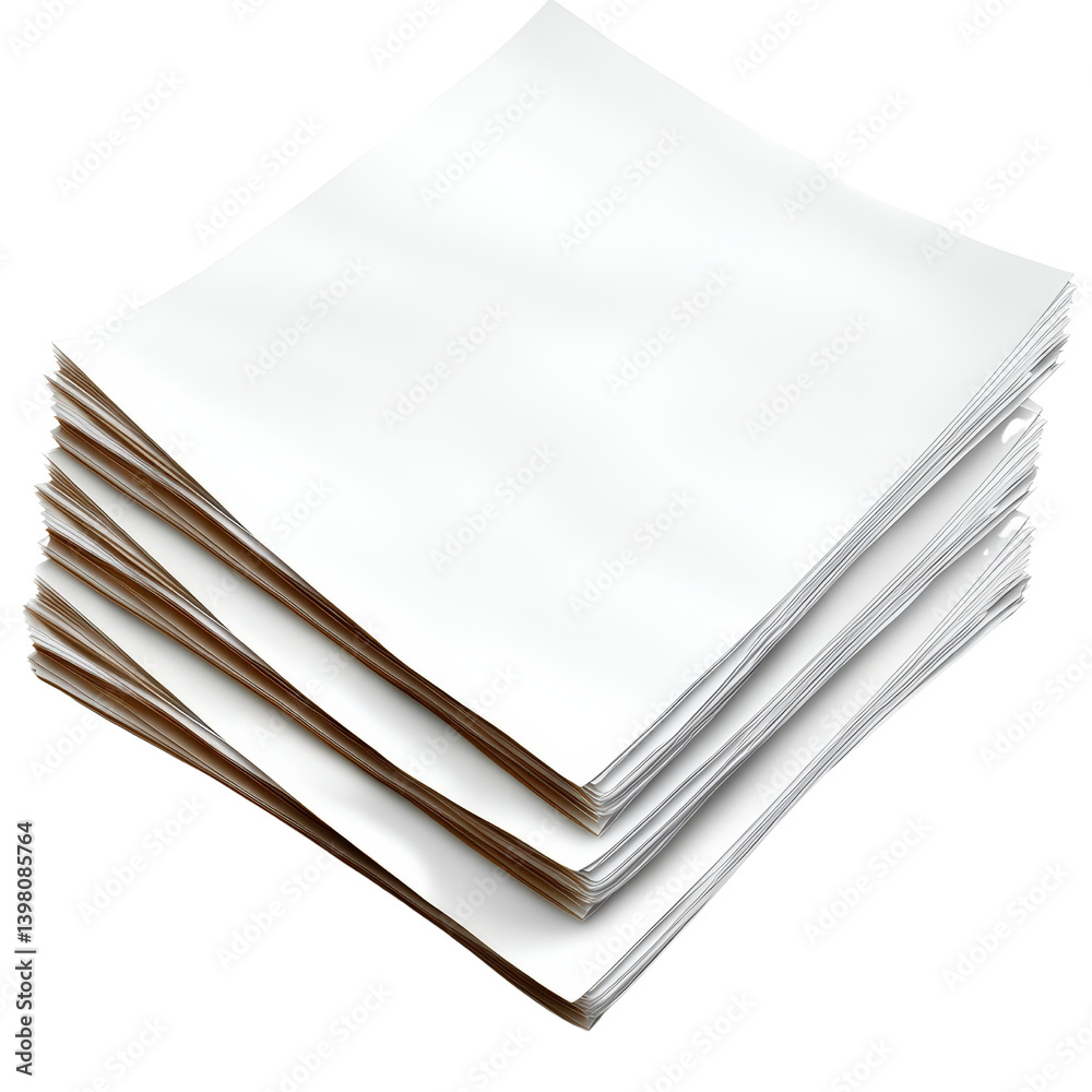 Poster a stack of white napkins neatly piled together on a flat surface ready for use in dining or event se