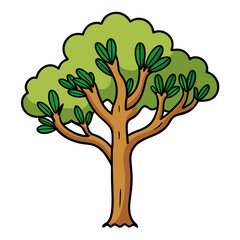 Fototapeta premium tree with green leaves