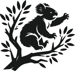 Koala vector animal silhouette