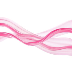 "Flat Glossy Background with Pink Ribbon | Gently Resting on a Glassy Surface with Light Reflections.








