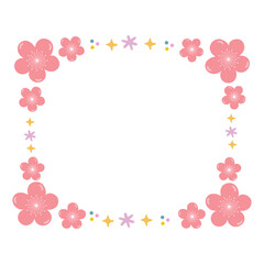 Naklejka premium 벚꽃_프레임