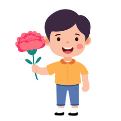 카네이션들고있는어린이_소년