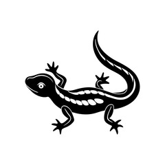 Salamander silhouette vector