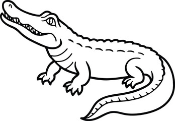 alligator coloring page