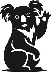 Koala vector animal silhouette
