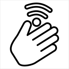 Motion Sensor Simple Icon Vector Illustration Concept