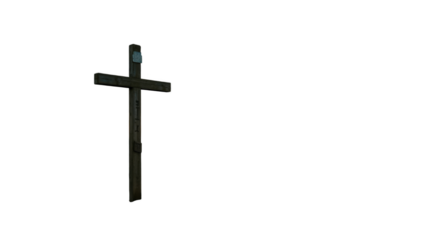 Christian Cross isolated on transparent background, Generative ai.