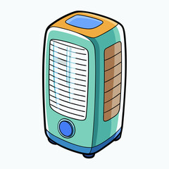 vector illustration of an old radio