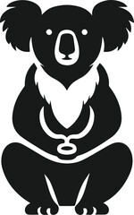 Obraz premium Koala vector animal silhouette