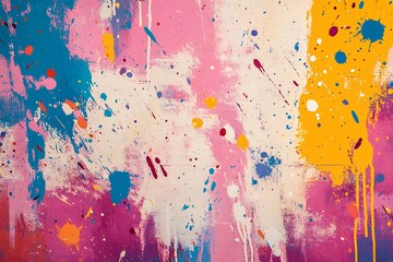 Fototapeta premium Grunge background with watercolor