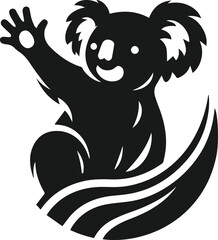 Koala vector animal silhouette
