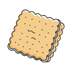 biscuit icon, biscuit vector illustration-simple illustration of biscuit, perfect for biscuit logos and icons