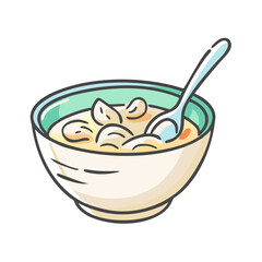 clam chowder icon, clam chowder vector illustration-simple illustration of clam chowder, perfect for clam chowder logos and icons
