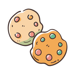 cookies icon, cookies vector illustration-simple illustration of cookies, perfect for cookies logos and icons