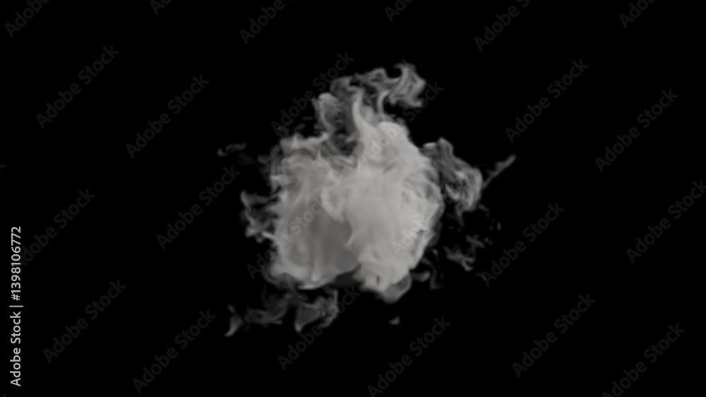 Wall mural realistic dry ice smoke clouds fog overlay perfect for compositing into your shots. simply drop it i