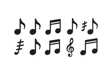 Collection of Music Notes and Symbols