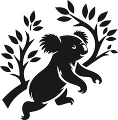 Koala vector animal silhouette