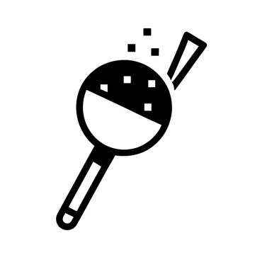 black sifter with ingredients pouring clip art preview