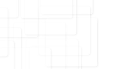 Abstract Geometric background with squares in bright light with soft shadows as pattern. futuristic technology concept geometric line Modern and creative design with different size white boxes