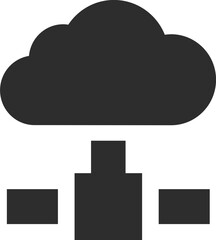 Cloud Sync Vector Icon Stock Illustration