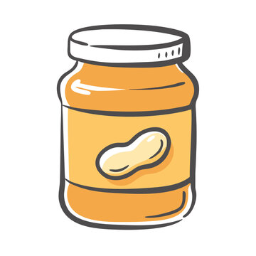 recommend clip art: peanut butter jar icon, peanut butter jar vector illustration-simple illustration of peanut butter jar, perfect for peanut butter jar logos and icons