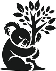 Koala vector animal silhouette