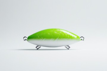 Green and White Fishing Lure