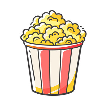 recommend clip art: popcorn bucket icon, popcorn bucket vector illustration-simple illustration of popcorn bucket, perfect for popcorn bucket logos and icons