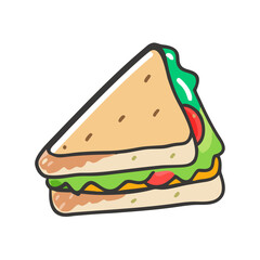 sandwich icon, sandwich vector illustration-simple illustration of sandwich, perfect for sandwich logos and icons