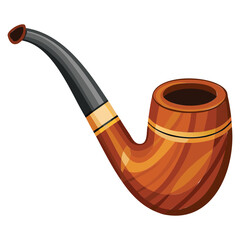 Classic Tobacco Pipe Illustration Design