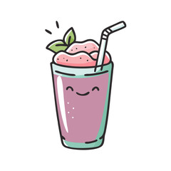 smoothie icon, smoothie vector illustration-simple illustration of smoothie, perfect for smoothie logos and icons