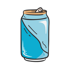 soda can icon, soda can vector illustration-simple illustration of soda can, perfect for soda can logos and icons